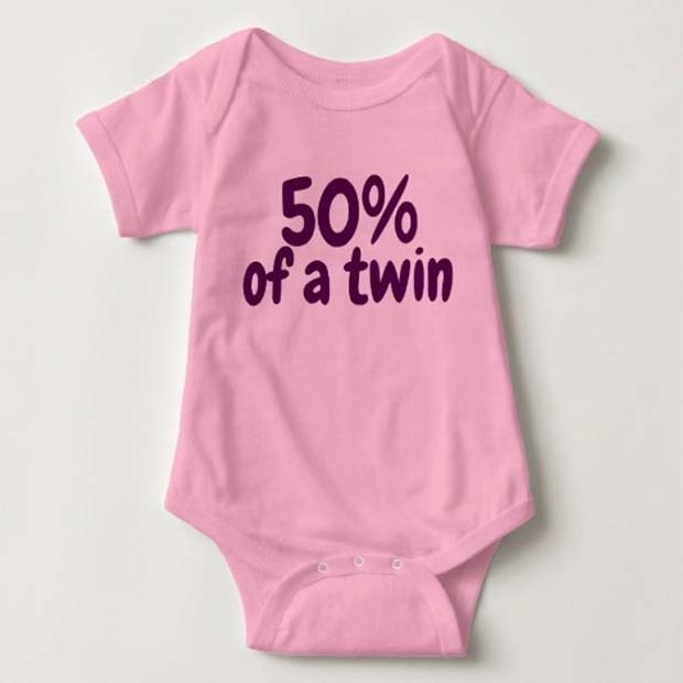 50% Twin Onesie for a Baby