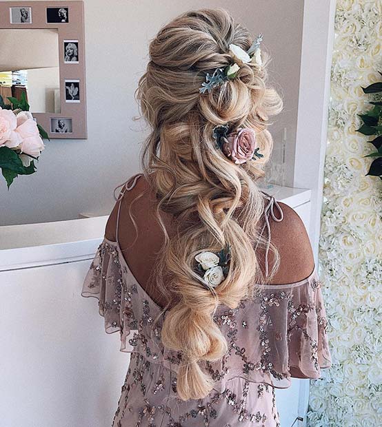 Amazing Floral Hair Idea