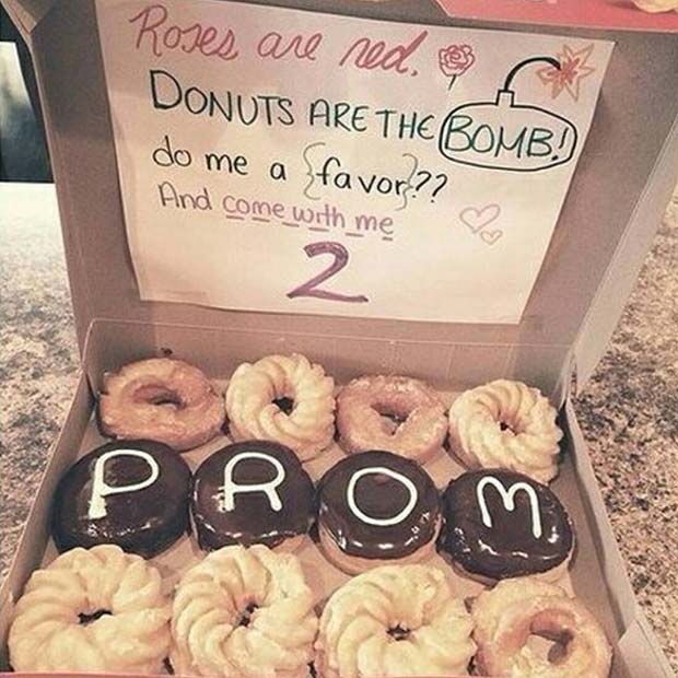 Cute Donut Prom Proposal