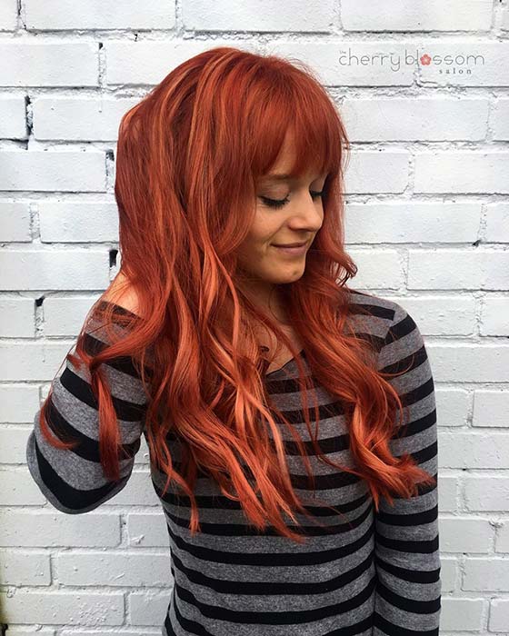 Fiery Hair Color Idea