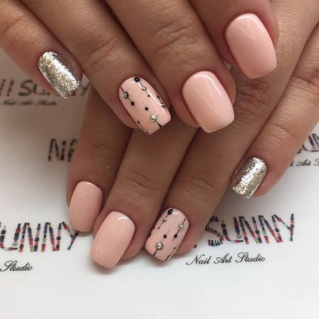 23 Pretty Shellac Nail Art Designs and Ideas - StayGlam - StayGlam