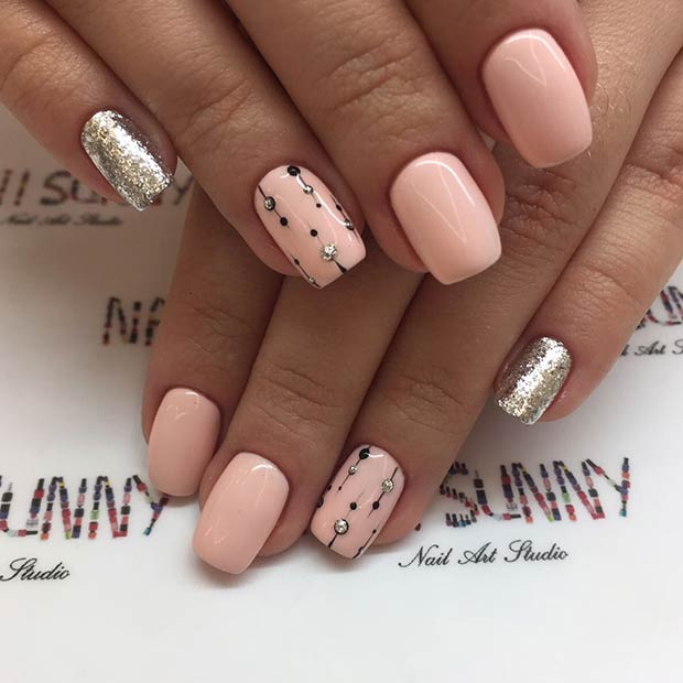 shellac manicure art