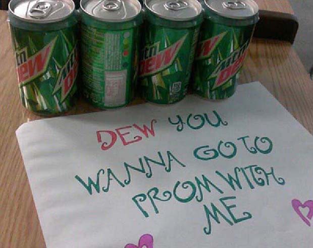 Mountain Dew Prom Proposal Idea