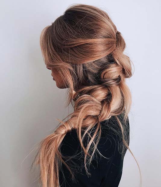 Relaxed Braid for Long Hair