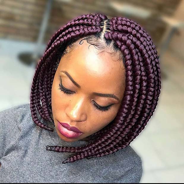 23 Unique Bob Box Braids To Try Yourself Stayglam 