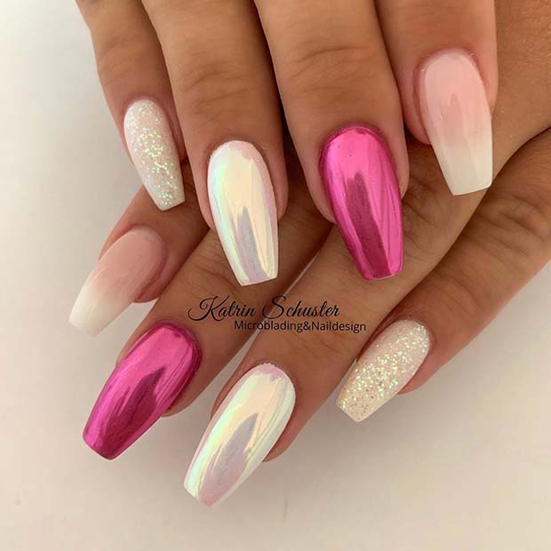 Elegant Chrome Nails
