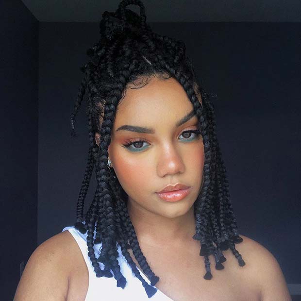 23 Unique Bob Box Braids To Try Yourself - StayGlam