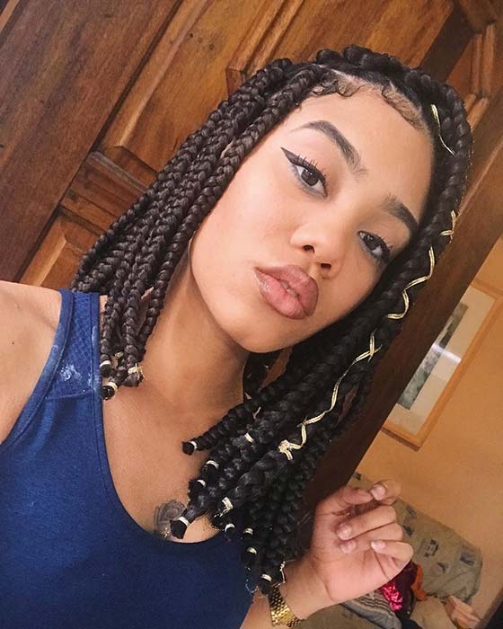 Knotless Bob Box Braids 1032