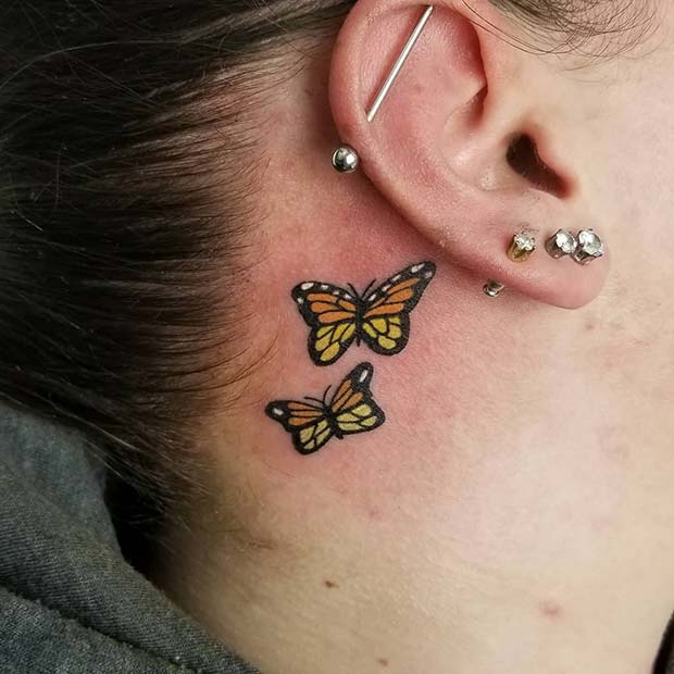 Monarch Butterflies Tattoo Idea