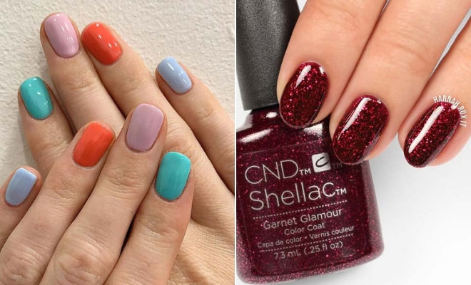 8. Bold and Colorful Shellac Nail Designs - wide 5