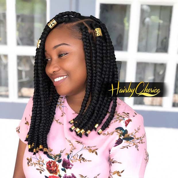 23 Unique Bob Box Braids To Try Yourself - StayGlam