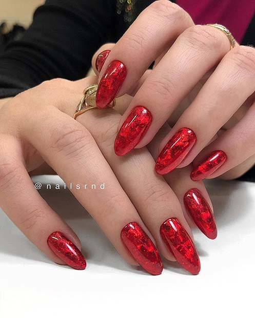 Stylish Red Nails