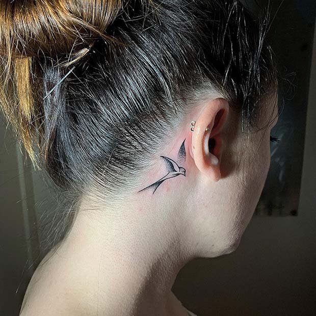 Stylish Swallow Tattoo Design 