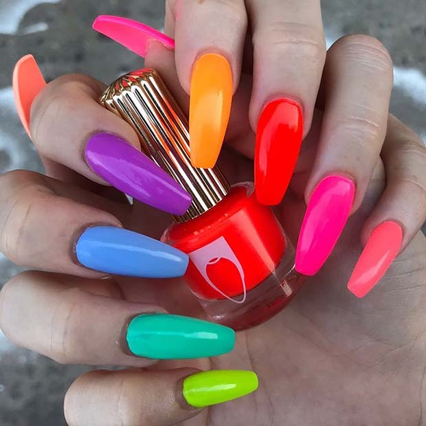 Vibrant Summer Nails