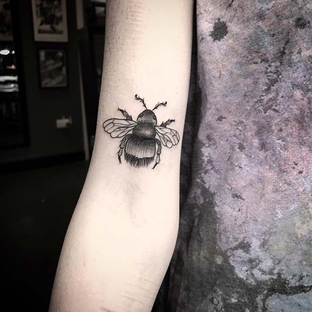 80 Best Bee Tattoo Designs Youll Fall in Love with  Saved Tattoo