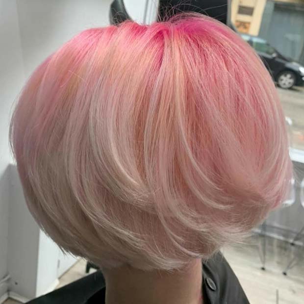 Candy Pink Short Hair