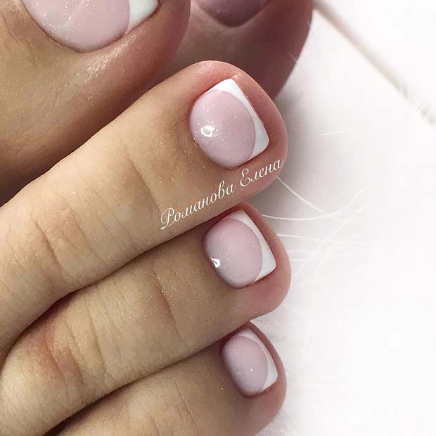 Classic French Pedicure