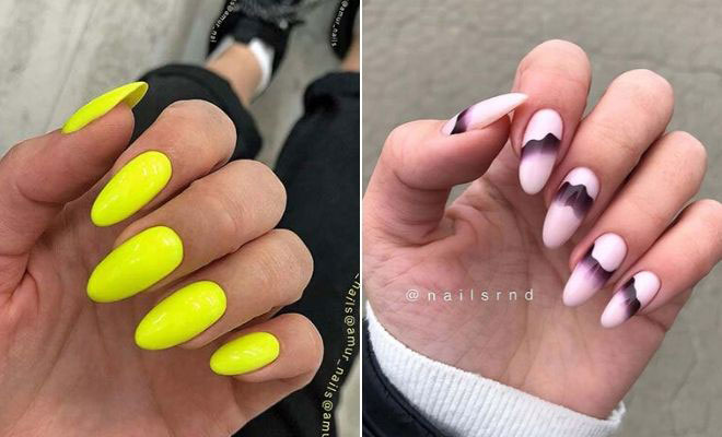 23 Creative Nail Designs for Almond Acrylic Nails - StayGlam