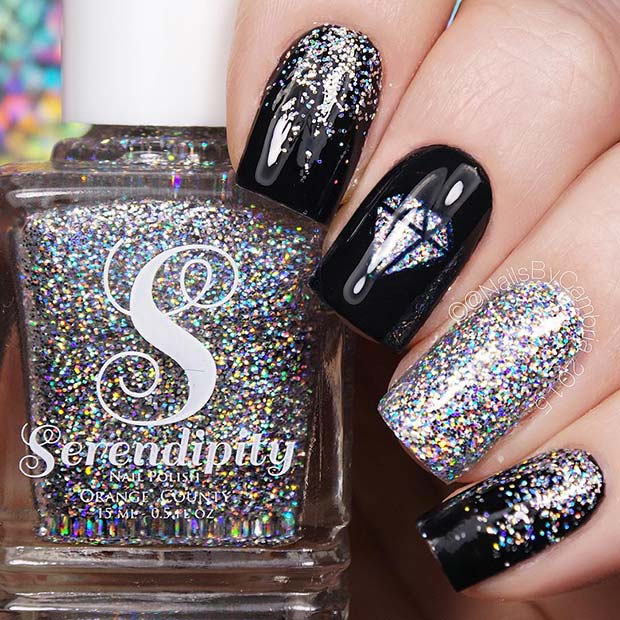 45 Edgy Black Nails and Designs You'll Love - StayGlam