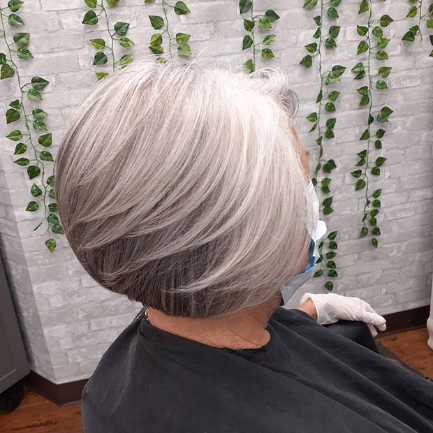 Gorgeous Grey Hair with Layers