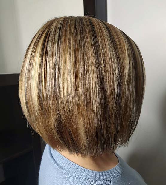 Highlighted Bob with Short Layers