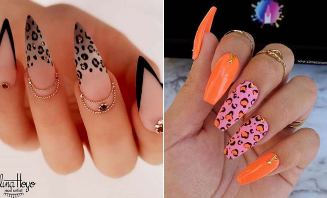 23 New Ways to Wear Leopard Nails in 2020 - StayGlam