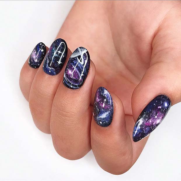 Outer Space Nail Design