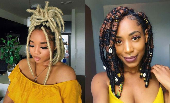 25 trendy ways to pull off short faux locs  stayglam
