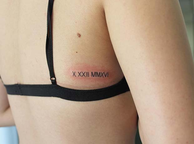 Small and Stylish Numeral Tattoo