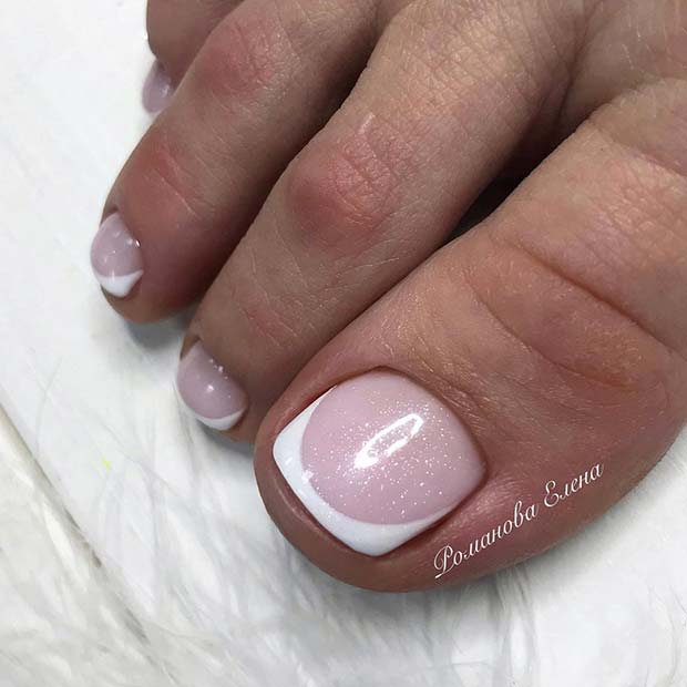 Sparkly French Tips