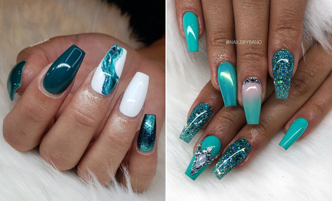 21 Teal Nail Designs We Can't Wait to Try - StayGlam