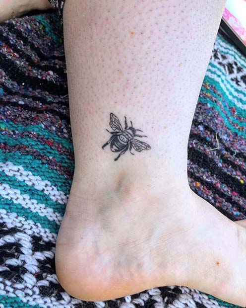 Tiny Ankle Tattoo