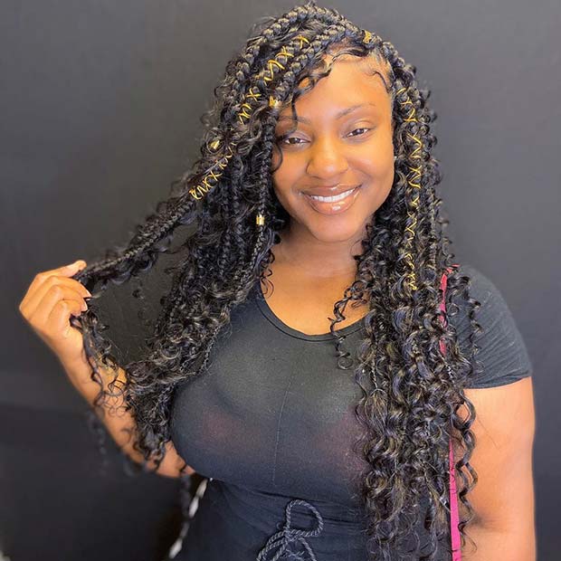 45 Trendy Goddess Box Braids Hairstyles - Page 3 of 4 - StayGlam