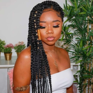 43 Big Box Braids Hairstyles for Black Hair - Page 4 of 4 - StayGlam