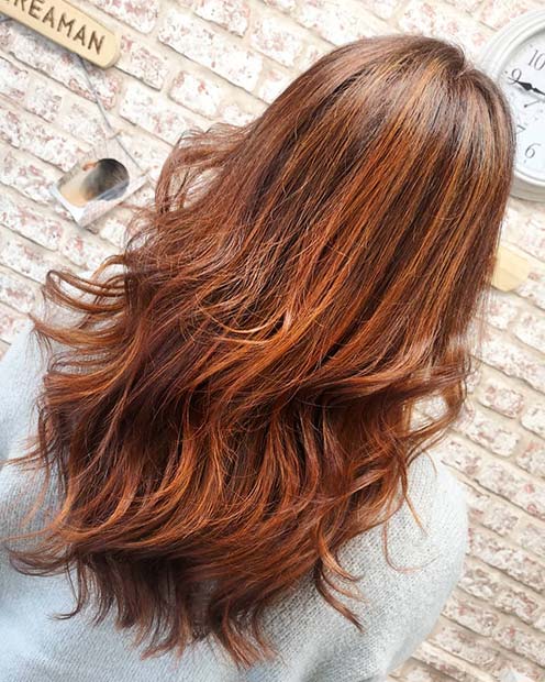 Coppery Cut with Layers 