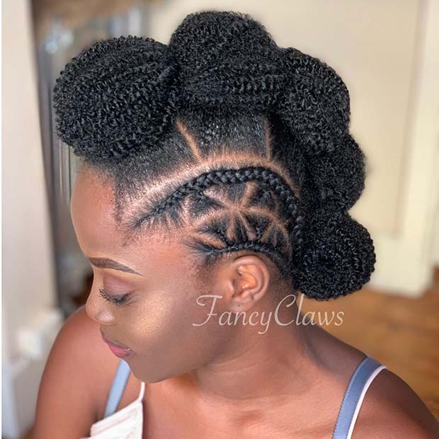Faux Mohawk with Braids