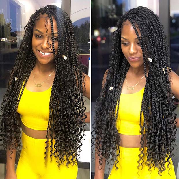 45 Trendy Goddess Box Braids Hairstyles - Page 3 of 4 - StayGlam