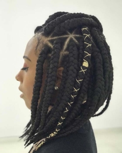 43 Big Box Braids Hairstyles for Black Hair - StayGlam - StayGlam