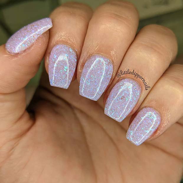 Purple Dip Nail Ideas