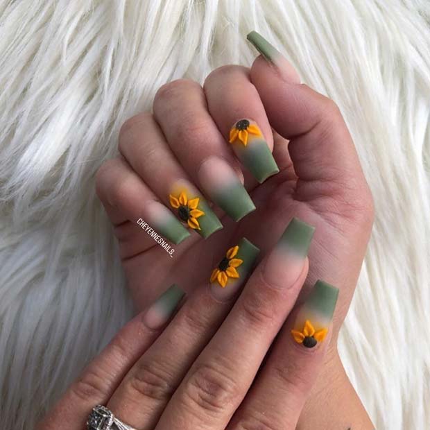 23 Sunflower Nails That Will Make Everyone Jealous Makeup Jet Home