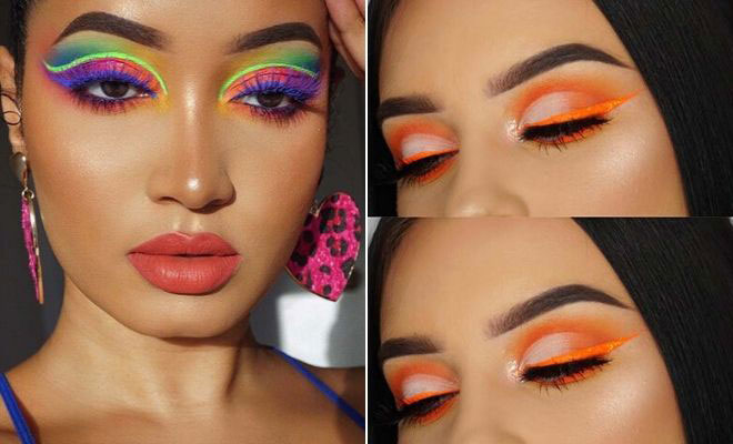 neon makeup looks