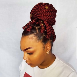 43 Big Box Braids Hairstyles for Black Hair - StayGlam - StayGlam