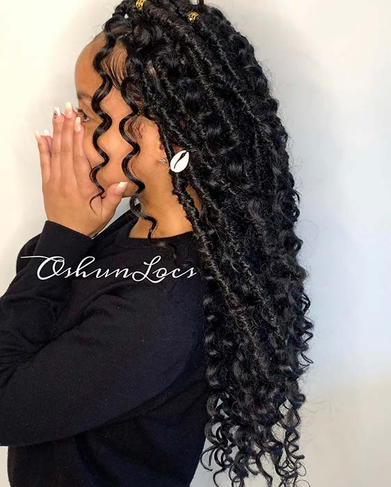 Chunky Locs and Curls