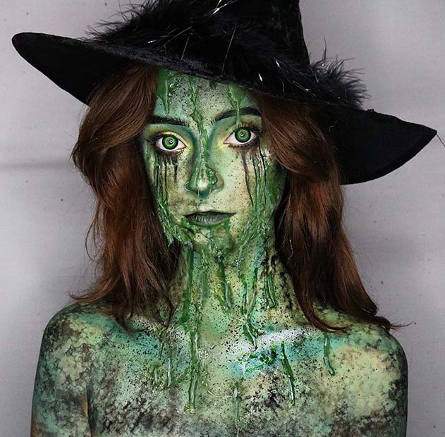 Creepy Green Witch