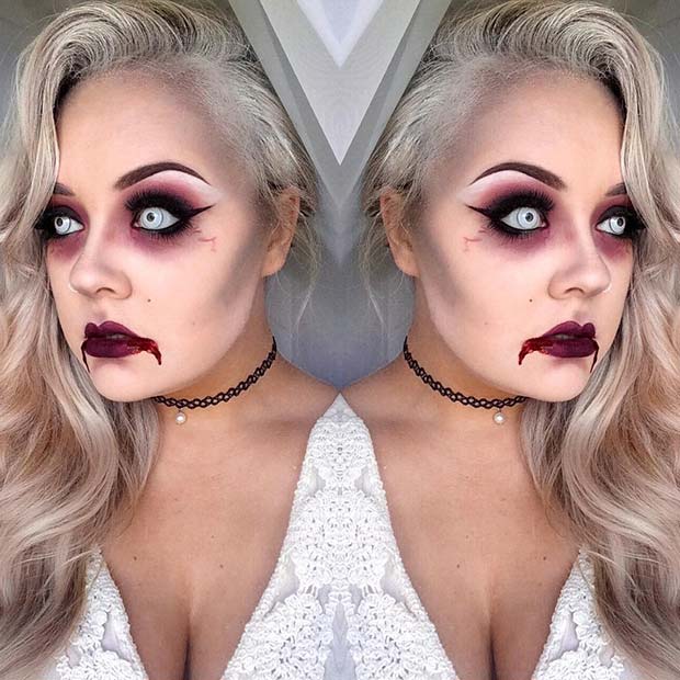 Vamp Glam Halloween Makeup