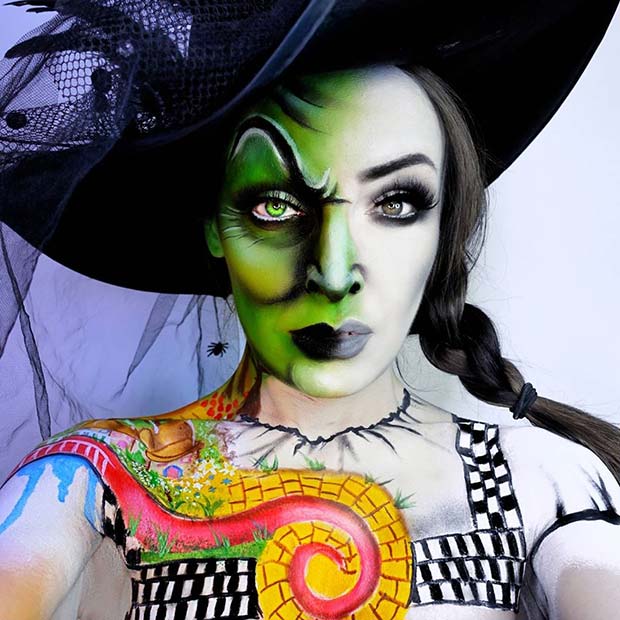 Half Green Witch