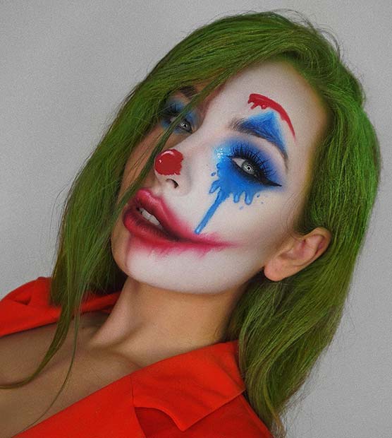 Female Joker Makeup 