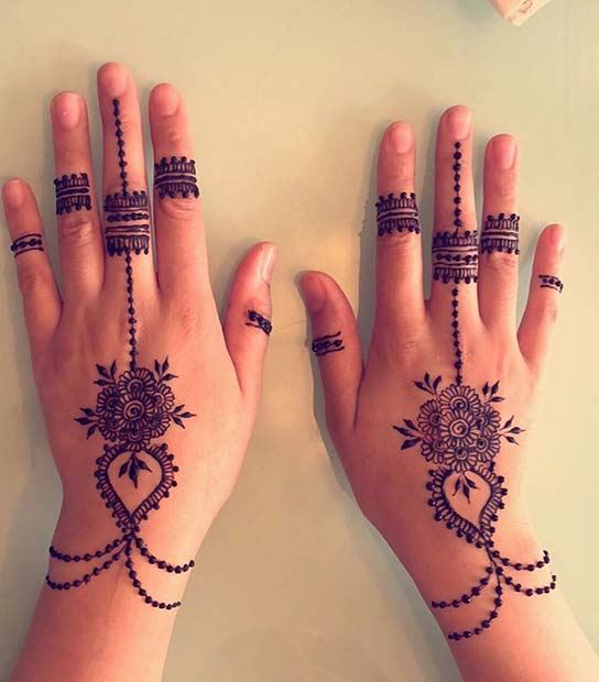 Matching Henna on the Hands
