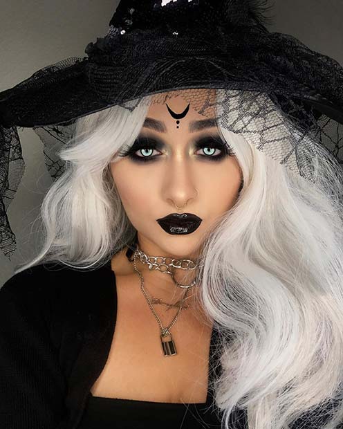 Simple Witch Makeup Look