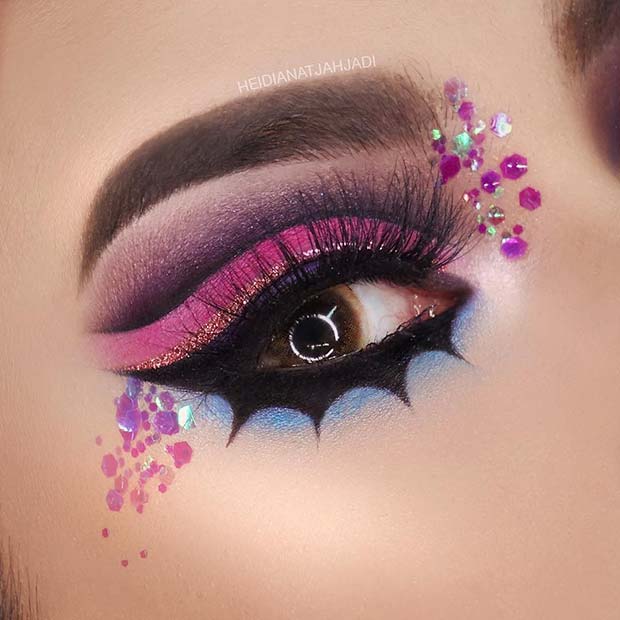 Pink and Purple Bat Eyes